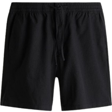 H&M Regular Fit Linen Blend Shorts - Black