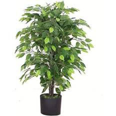 Decorative Items Leaf Ficus Large Bushy Shape Green Artificial Plant