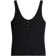 H&M Rib Knit Vest Top - Black