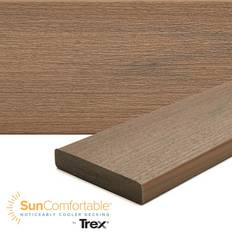 Timber Trex Transcend Lineage 1-in x 6-in x 16-ft Jasper Square Composite Deck Board