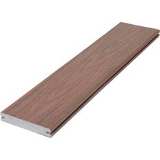 Timber Wolf Tropical Hardwoods 1-in x 6-in x 16-ft Rosewood Grooved PVC Deck Board
