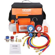 VEVOR AC Vacuum Pump and Pressure Gauge Set 4