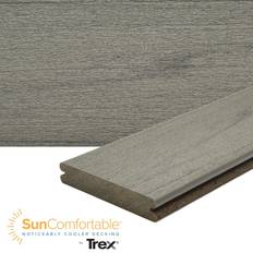 Timber Trex Transcend Lineage 1-in x 6-in x 12-ft Island Mist Grooved Composite Deck Board IM010612TLG01