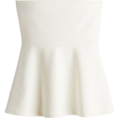 H&M Peplum Tube Top - White