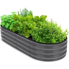 Pots, Plants & Cultivation Utopia Home Galvanized Raised Garden Bed Kit 4x2x1ft Planter Box