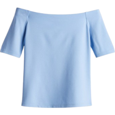 H&M Off-The-Shoulder Top - Light Blue