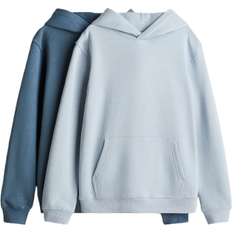 H&M Hoodies 2-pack - Light Blue/Dusty Blue