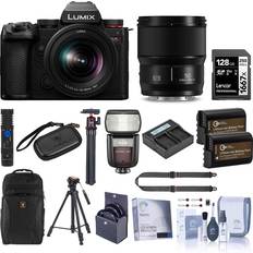 Digital Cameras Panasonic Lumix S5II Mirrorless Camera with 20-60mm f/3.5-5.6 and 50mm f/1.8 Lens