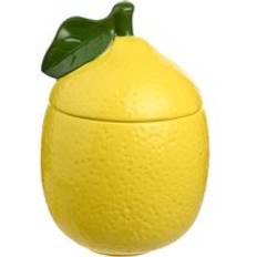 Lemon Storage Jar Bright Yellow One Size