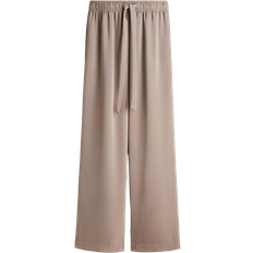 H&M Drawstring Twill Trousers - Mole