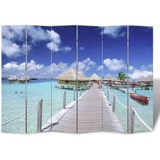 Blue Room Dividers vidaXL 240480 Blue Room Divider 217x170cm