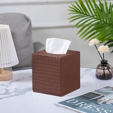 Tissue Box Covers Brayden Studio Square PU Fabric Tissue Box Cover 5.5cm H X 5cm W X 5cm D
