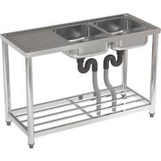 U110621912 Double Compartment Commercial Sink