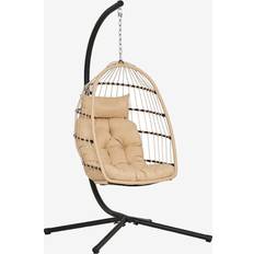 Hængestole Havemøbler House Nordic Patras Hængestol med Sort Stål 117x107x195cm