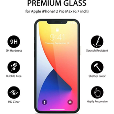 Promax Premium Glass Screen Protector for iPhone 12 Pro Max