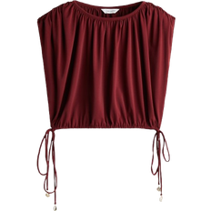 H&M Pleated Top - Burgundy