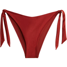H&M Tie-Thong Bikini Bottoms - Rust Red
