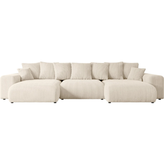 ALTDECOR Corner Sofa ESKAR-U Cream Sofa 352cm 6-Sitzer