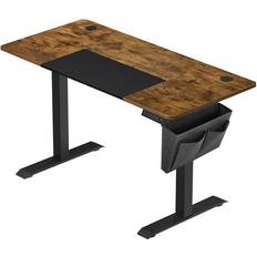 Tables Songmics Electric Sit-Stand Desk Rustic Brown/Black Writing Desk 60x120cm