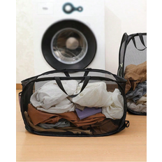 Shein 1pc New Foldable Laundry Basket Laundry Basket Foldable Storage Large Capacity Laundry Basket Bathroom Storage Basket Laundry Hamper, Washing Basket Bathroom Organizer, Basket, Storage Basket, Foldable Laundry Basket