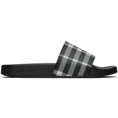 Burberry Slippers & Sandals Burberry Check Slides - Black/Calico