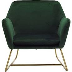 Velvet Armchairs LPD Charles Green Armchair 76.5cm