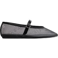 Damen Pumps H&M Mesh Mary Jane Flats - Black