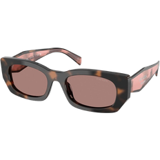 Prada Stilfulde Solbriller Med Lysebrune Linser - Brun