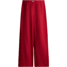 H&M Linen Blend Trousers - Red