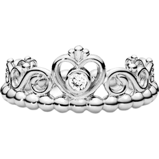 Pandora Princess Tiara Crown Ring - Silver/Transparent