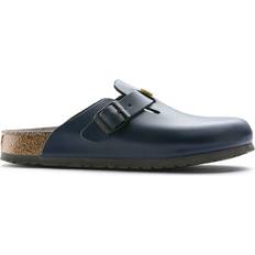 Birkenstock Boston - Men Shoes Birkenstock Boston ESD Natural Leather - Blue