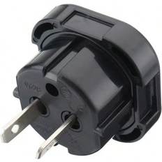 Travel Adapters Shein 1pc Black Travel Adapter For Uk To Eu, Type C, E, F Plug Adaptor, Universal Power Adapter For Uk To Europe Travel
