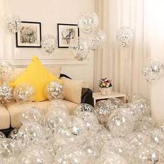 Silver Latex Balloons Shein Silver Sequin Latex Balloons Christmas 30pcs