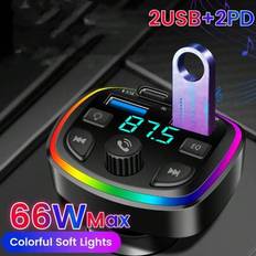 Shein Olaf Car FM Transmitter Bluetooth 5.0 Handsfree Car Kit