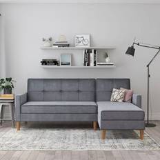 Dorel Home Schäslong Bäddsoffa Med Förvaring Lilly Grå Soffa