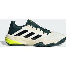 Adidas Beige Racket Sport Shoes adidas Barricade 13 Tennis Shoes - Off White/Core Black/Powder Teal