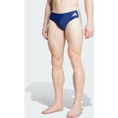 Blåa - Träningsplagg Badkläder adidas 3-Stripes Badbyxor Badshorts - Dark Blue/White