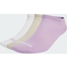 Adidas Lila Strumpor adidas Thin Linear Low-Cut Socks 3 Pairs - Powder Plum/White/Halo Mint