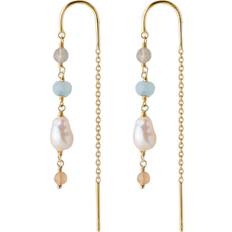Pernille Corydon Mellow Blue Earchains Örhängen Dam - Guld