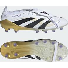 adidas Predator Elite Tongue Artificial Grass Boots - Cloud White/Core Black/Gold Metallic