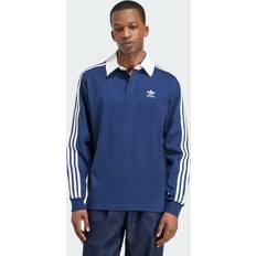 Adidas Polo Shirts adidas Adicolor Rugby Polo Shirt - Night Indigo/White