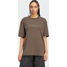 adidas Essentials Linear Oversized T-Shirt - Shadow Olive