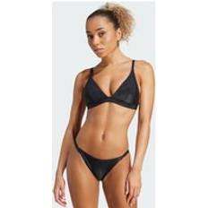Adidas Svarta Bikinis adidas Iconisea Ribbed Padded Triangle Bikiniöverdel - Black