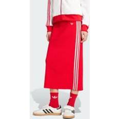 Skirts adidas Adicolor Knit 3-Stripes Midi Skirt - Red