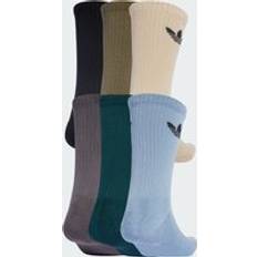 Beige - Elastane/Lycra/Spandex Socks adidas Trefoil Cushion Crew Socks - Wonder Beige/Medium Dark Khaki/Aurora Ivy