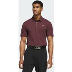 Adidas Brown Polo Shirts adidas Ultimate365 Tour Twistknit Polo Shirt - Aurora Ruby/Brown