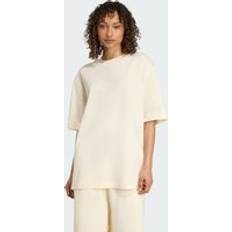 Adidas White T-shirts adidas Linear T-Shirt Oversized - Cream White