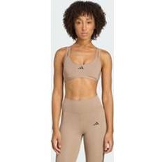 Adidas Bruna BH:ar adidas Aeroimpact Luxe Training Light-Support Bh - Chalky Brown