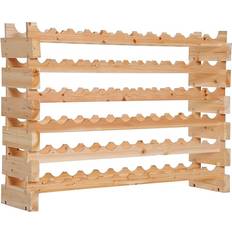 Homcom Storage Holder Brown Wine Rack 114x80cm