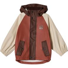 Kuling Edinburgh Kontrastfarvet Genanvendt Regnjakke - Warm Sienna/Brown